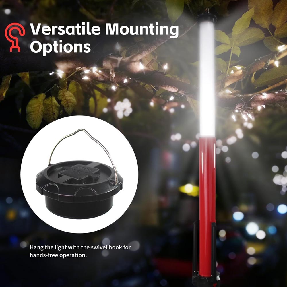 Reflector baliza led recargable 360° con tripode y usb