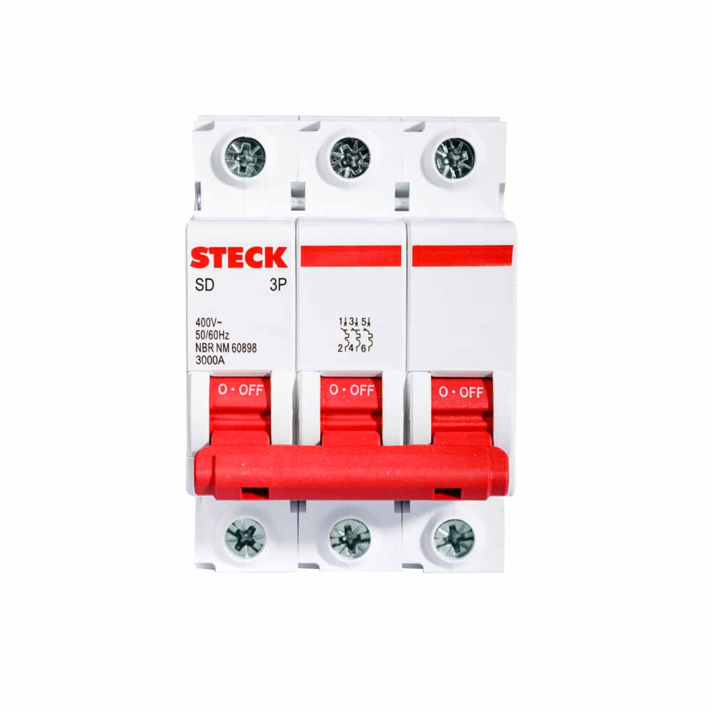 INTERRUPTOR TERMOMAGNETICO 3X63A 10KA CURVA C