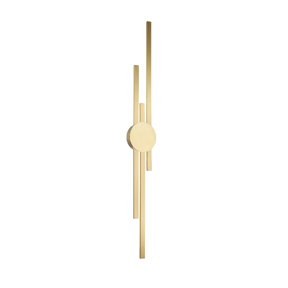 Aplique de pared led Helene color negro con dorado