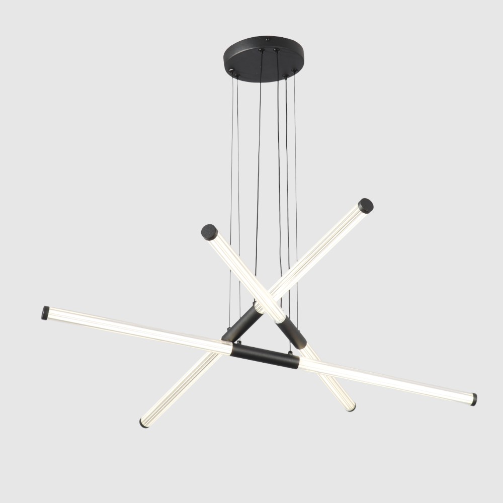 Lámpara led colgante Aylin black 25W con luz cálida