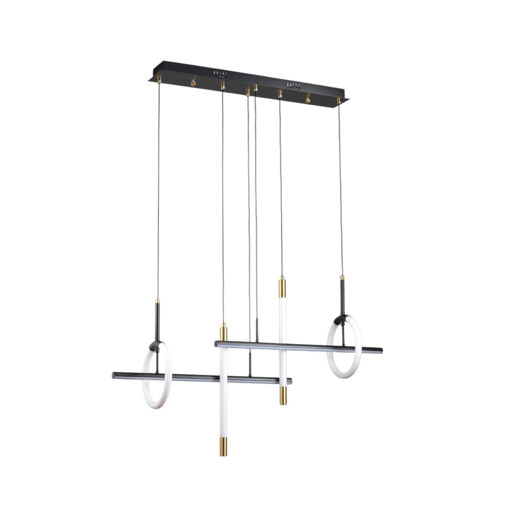 Lámpara led colgante Serena black con 3CCT
