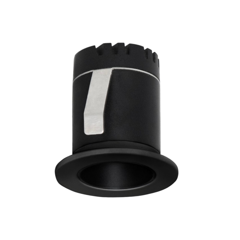 Mini ODB redondo fijo Dot negro 3W 3000K Ø37mm