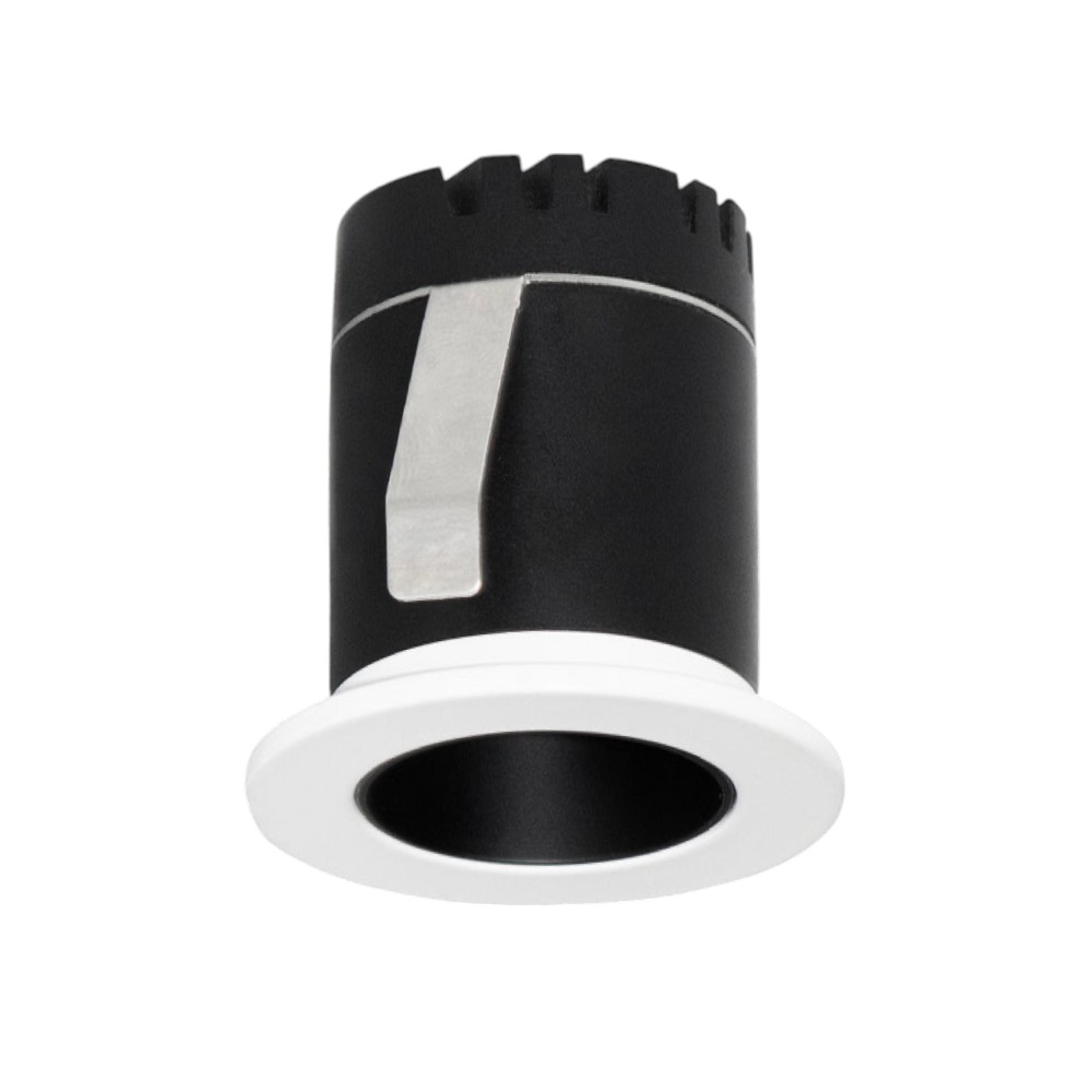 Mini ODB redondo fijo Dot blanco/negro 3W 3000K Ø37mm