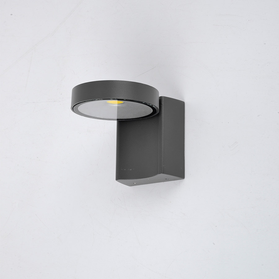 Aplique Led de aluminio gris 8W