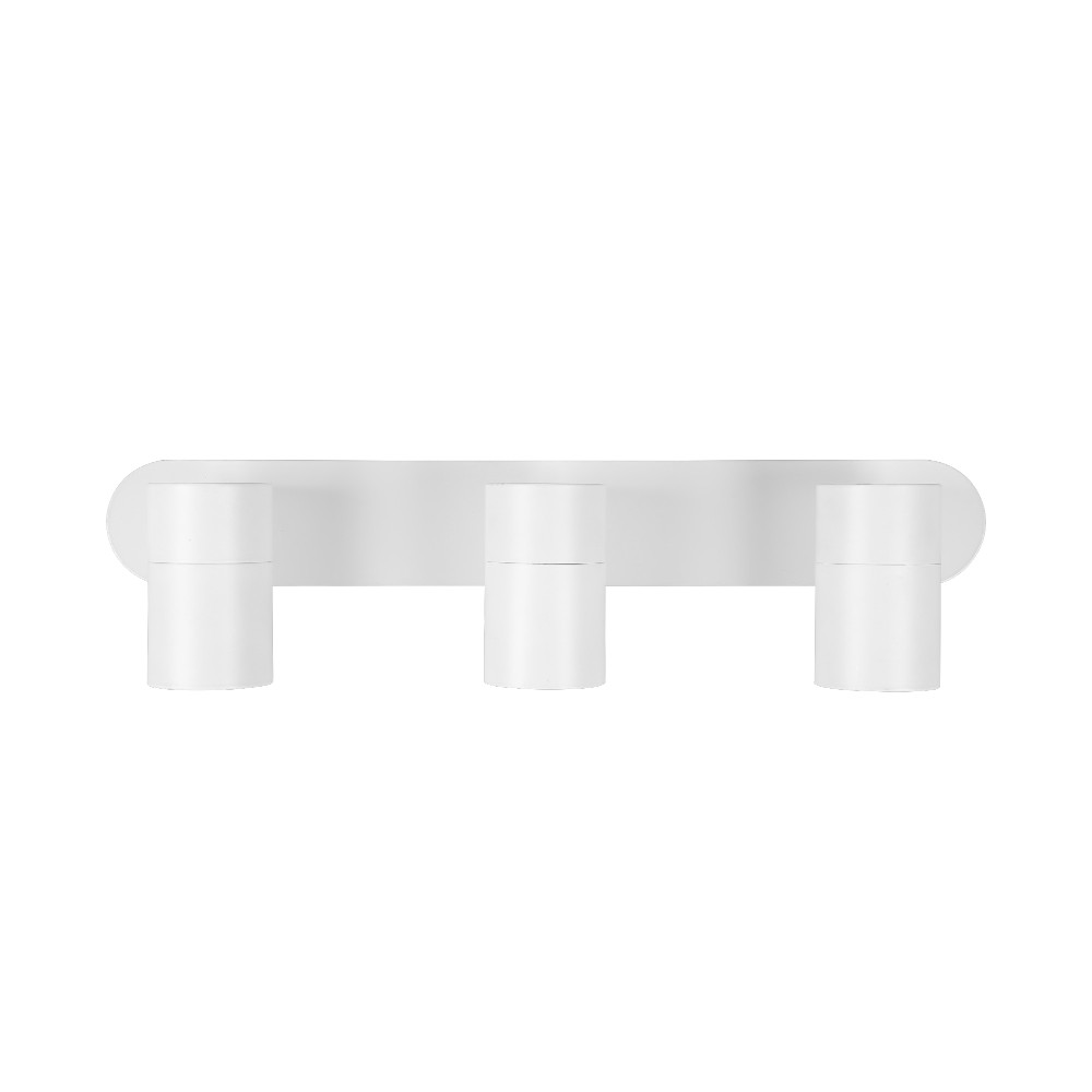 Spot triple Tomy sobrepuesto blanco para focos GU10