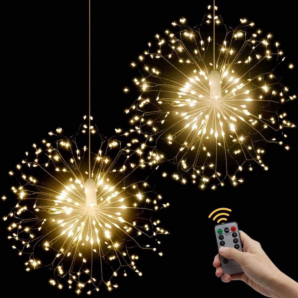 Set x4 luces solares glimmer Dandelion c/control