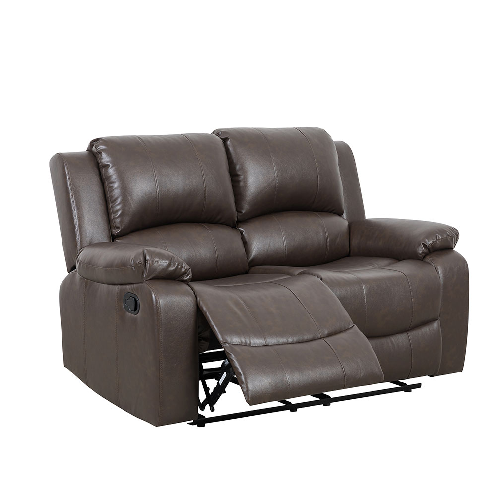 Reclinable manual de 2 puestos Malaga tapiz café