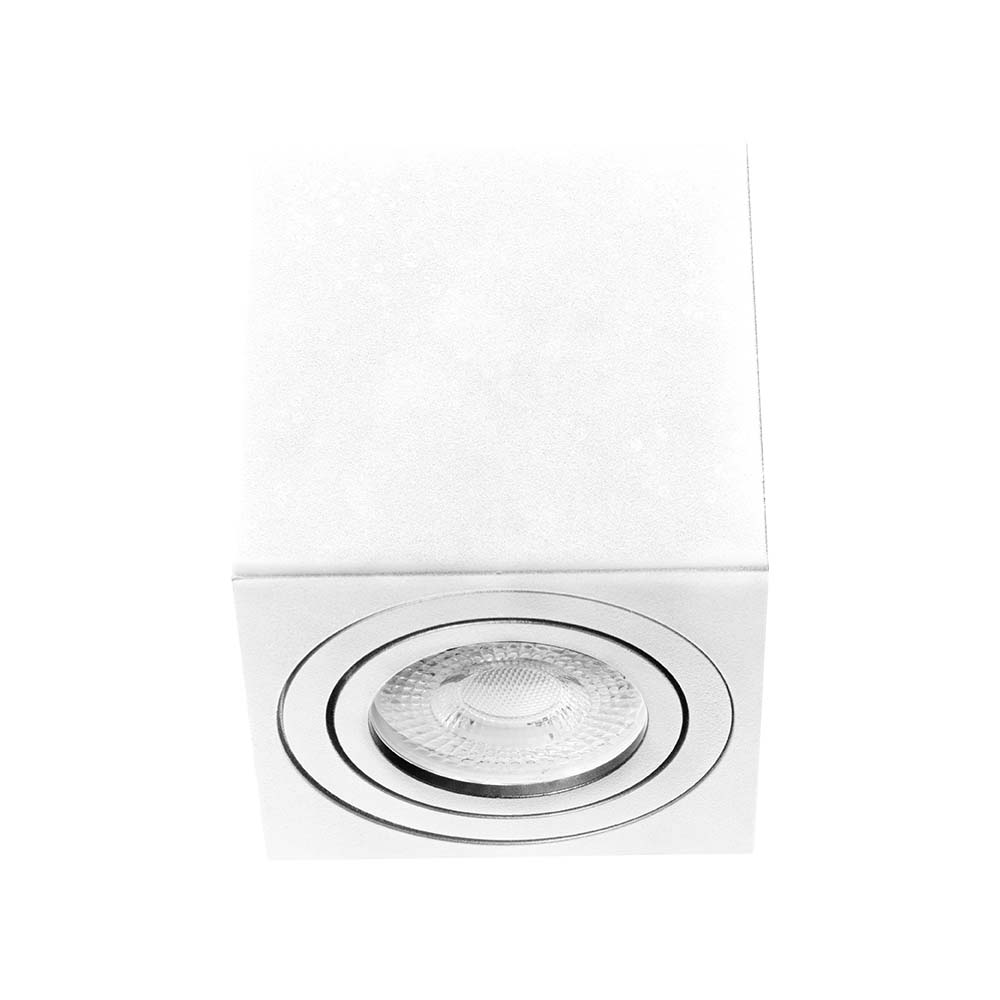 ODB sobrepuesto Cube cuadrado blanco para GU10 80mm