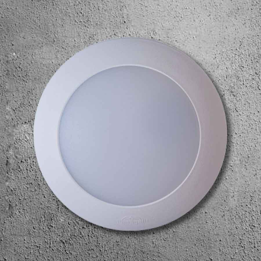 Plafón de techo y pared Bertina blanco IP66