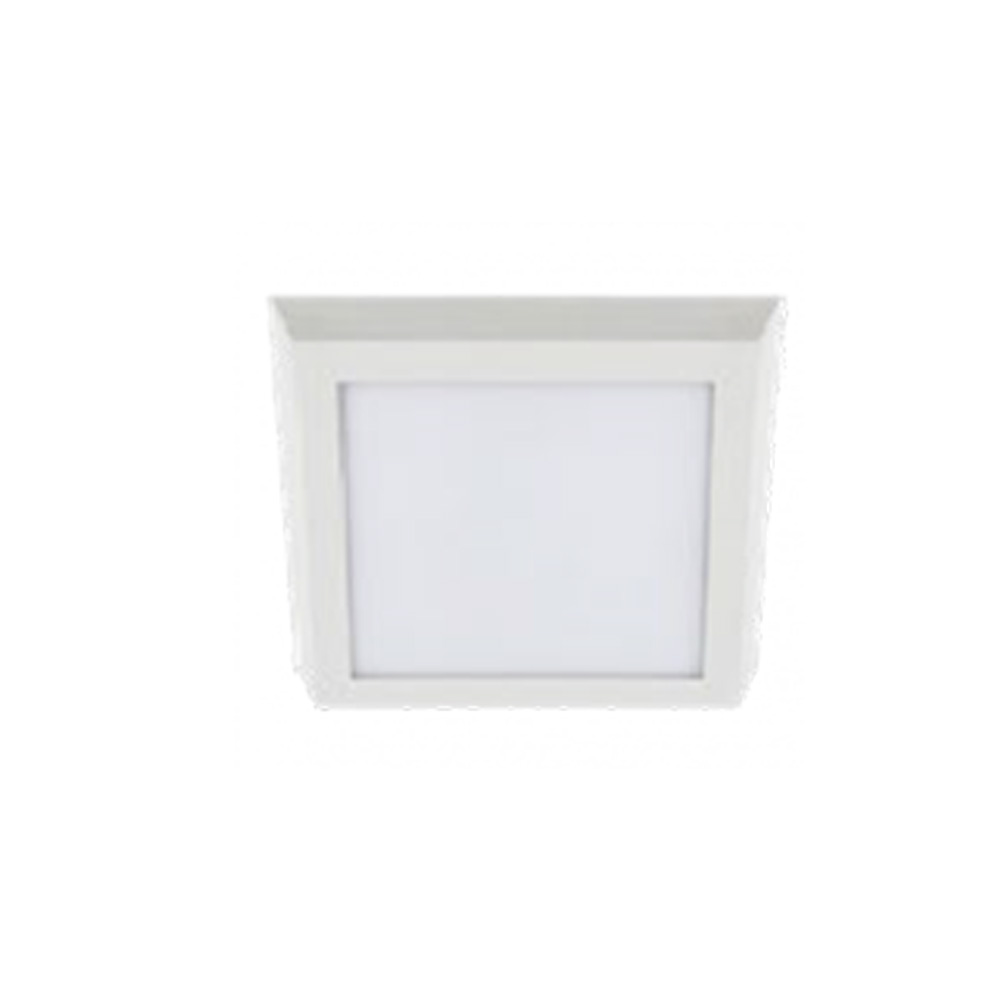 Plafón sobrepuesto cuadrado blanco 18W 3000K