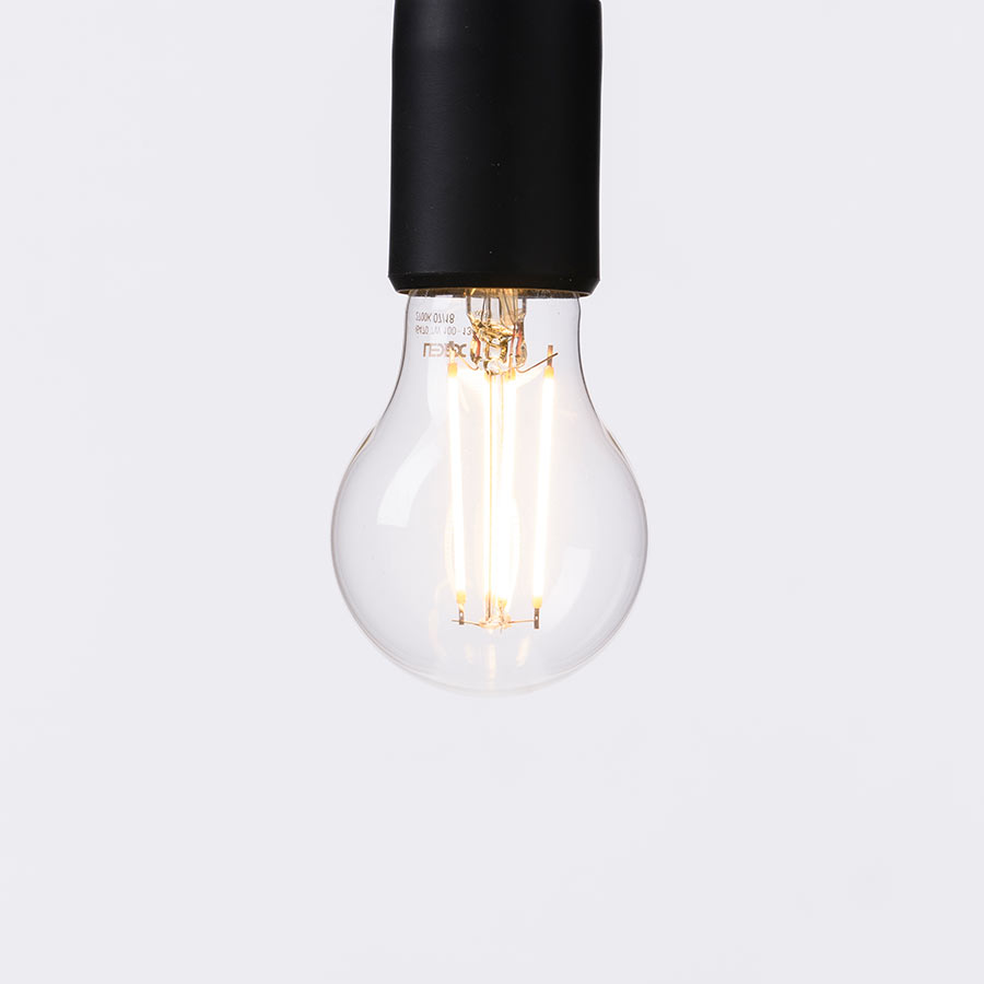 Foco led A60 base E27 7W 800LM 2700K vidrio transparente