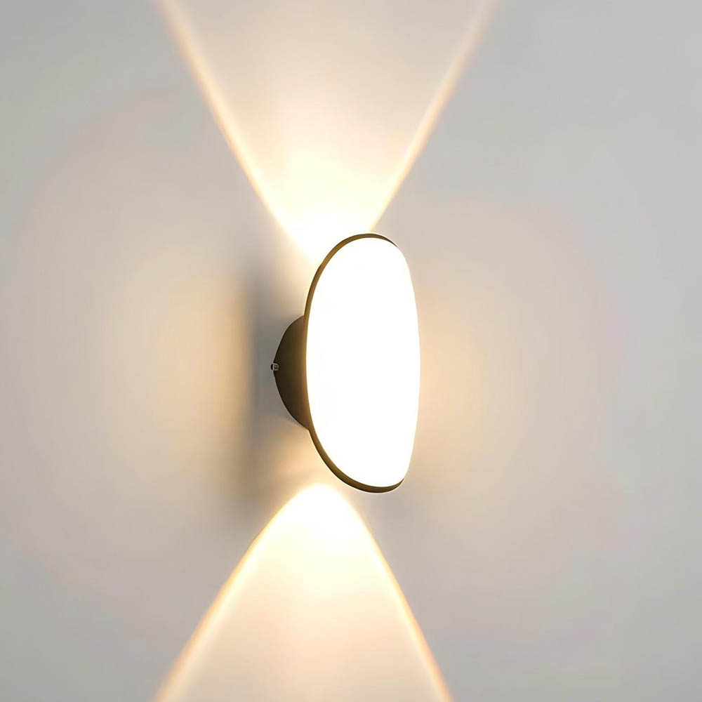 Lámpara led de pared bidireccional con luz cálida IP65