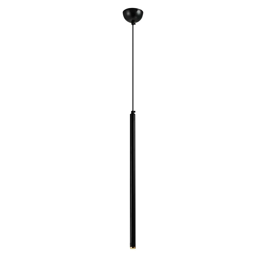 Lámpara led colgante Rain black 50cm con luz neutra