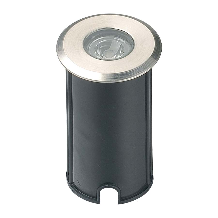 Luminaria led redonda empotrable en piso 1W 4000K IP65